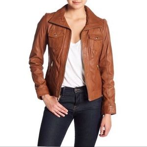 NWT Guess Lamb Leather Jacket
